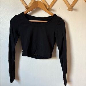 Long Sleeve Workout Crop Top